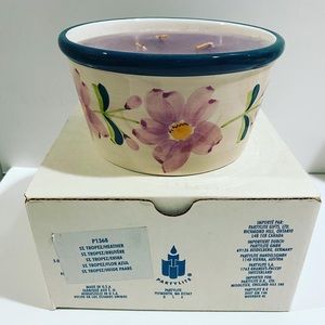 PartyLite Retired St. Tropez 3 wick in ceramic